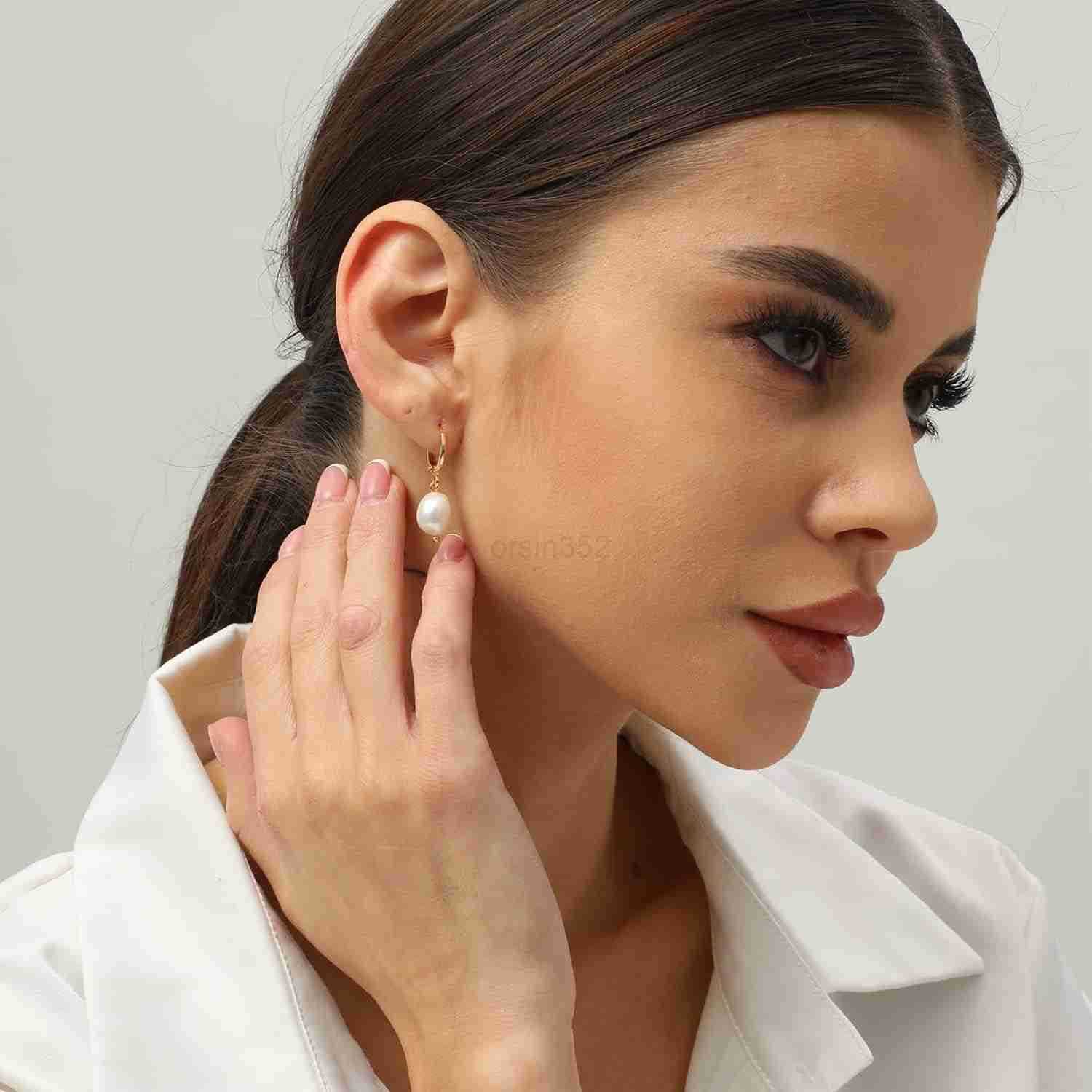 Gold Huggie Small Hoop Earrings with Charm Personalized SnakeEvil EyeStarCrossLockKey 18k Gold Plated Crystal Drop Dangle Earrings for WomenW250911