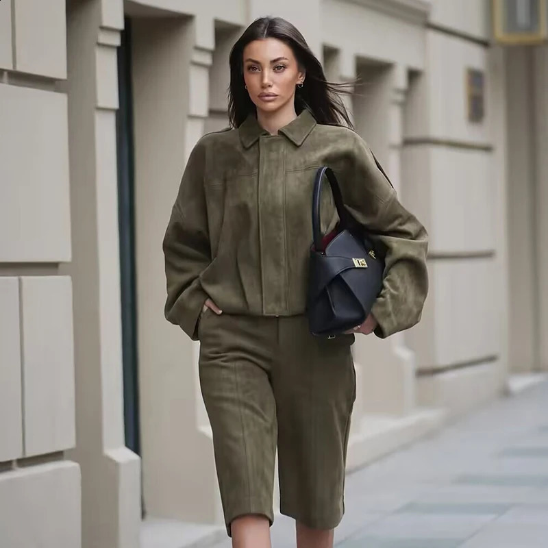 Womens Jackets Autumn Fashion Loose Bat Sleeves Elegant Chic Street Youth Long Coats 250911