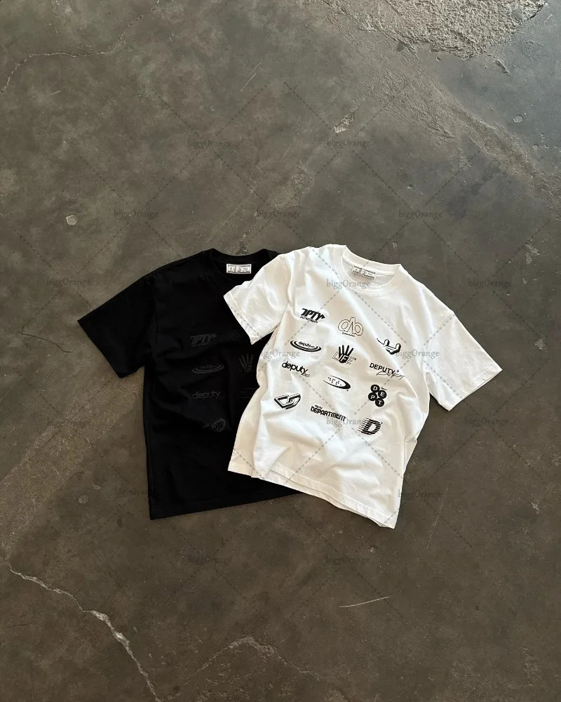 High Street Trendy Loose Clothing Harajuku Y2K Fashion Versatile Oversized Sweatshirt Casual Pants Retro Punk Suits Men Women 250911