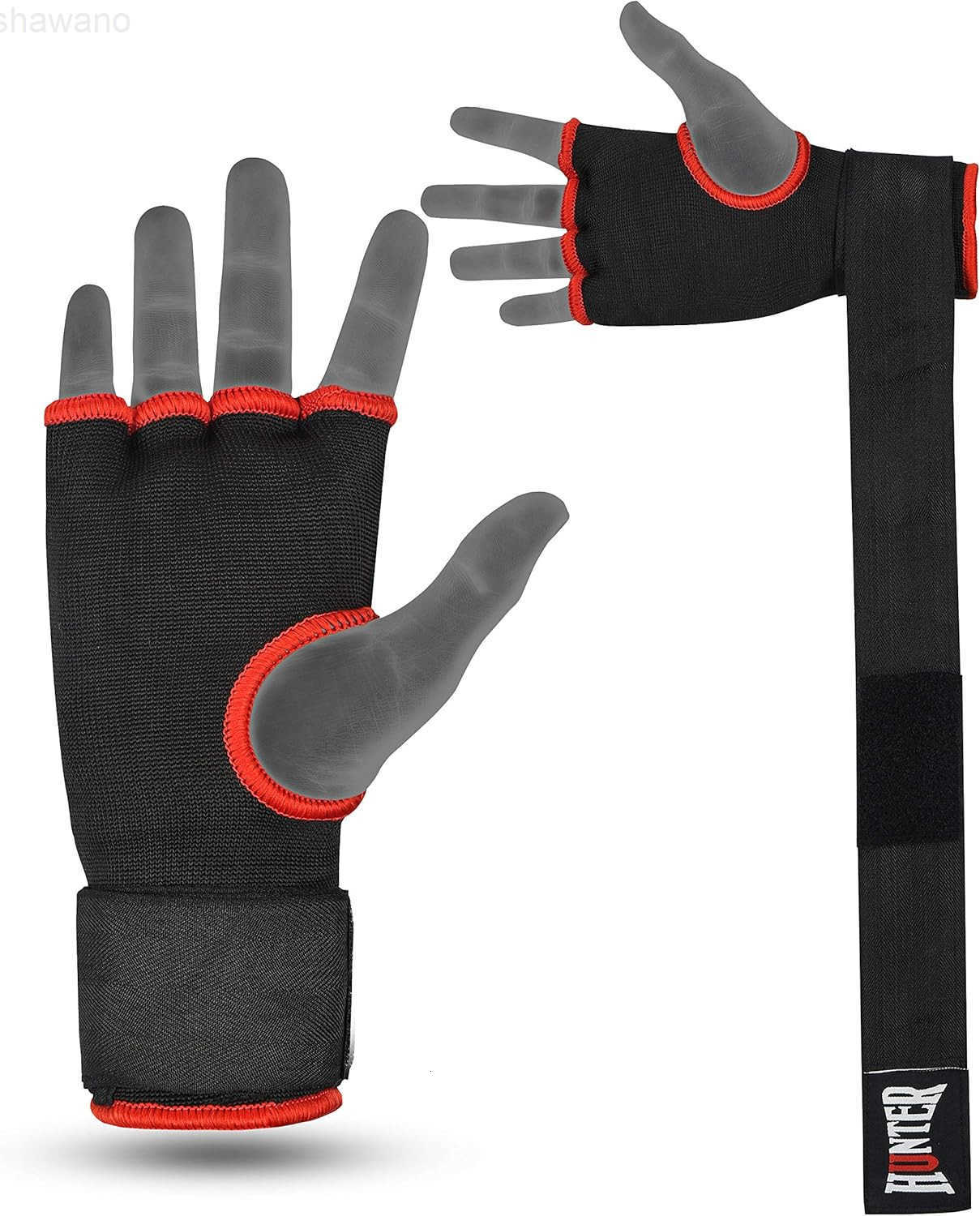 Gloves with Hand Wraps for Boxing Quick Elastic Training Wraps for Men Women Muay Thai MMA Kickboxing Martial Arts Knuckle Wrist Protector PaiW250911