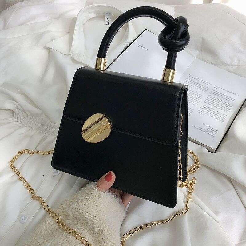 Women's New Fashion Handbag French Niche Design Single Shoulder Crossbody Chain Small Square Bag