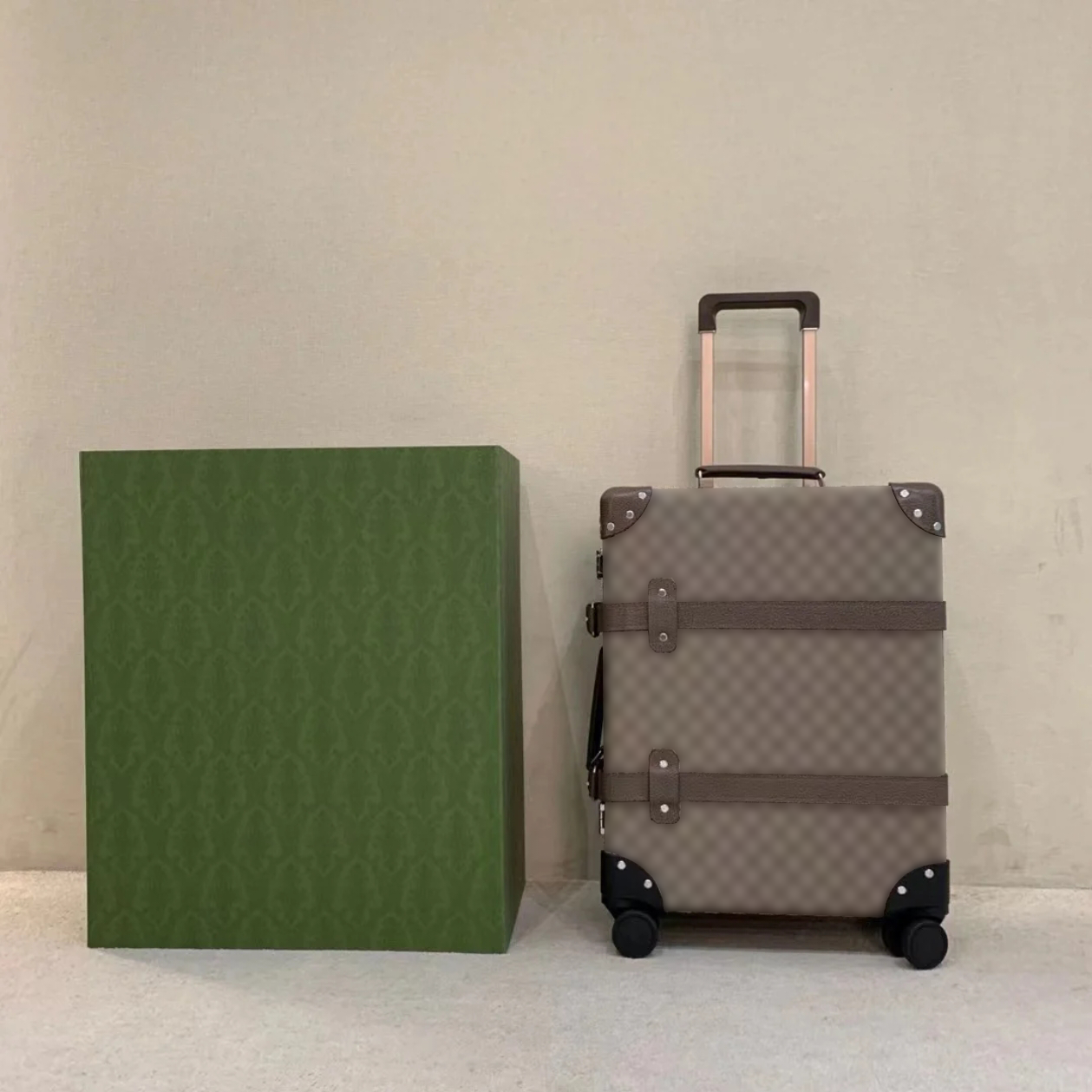 Designer Luggage Genuine Leather Suitcase Luxury Suitcases with wheels Trolley Case Travel Bag Boarding Case Password Box Carry On Letter Design Cabin 20 24 inches