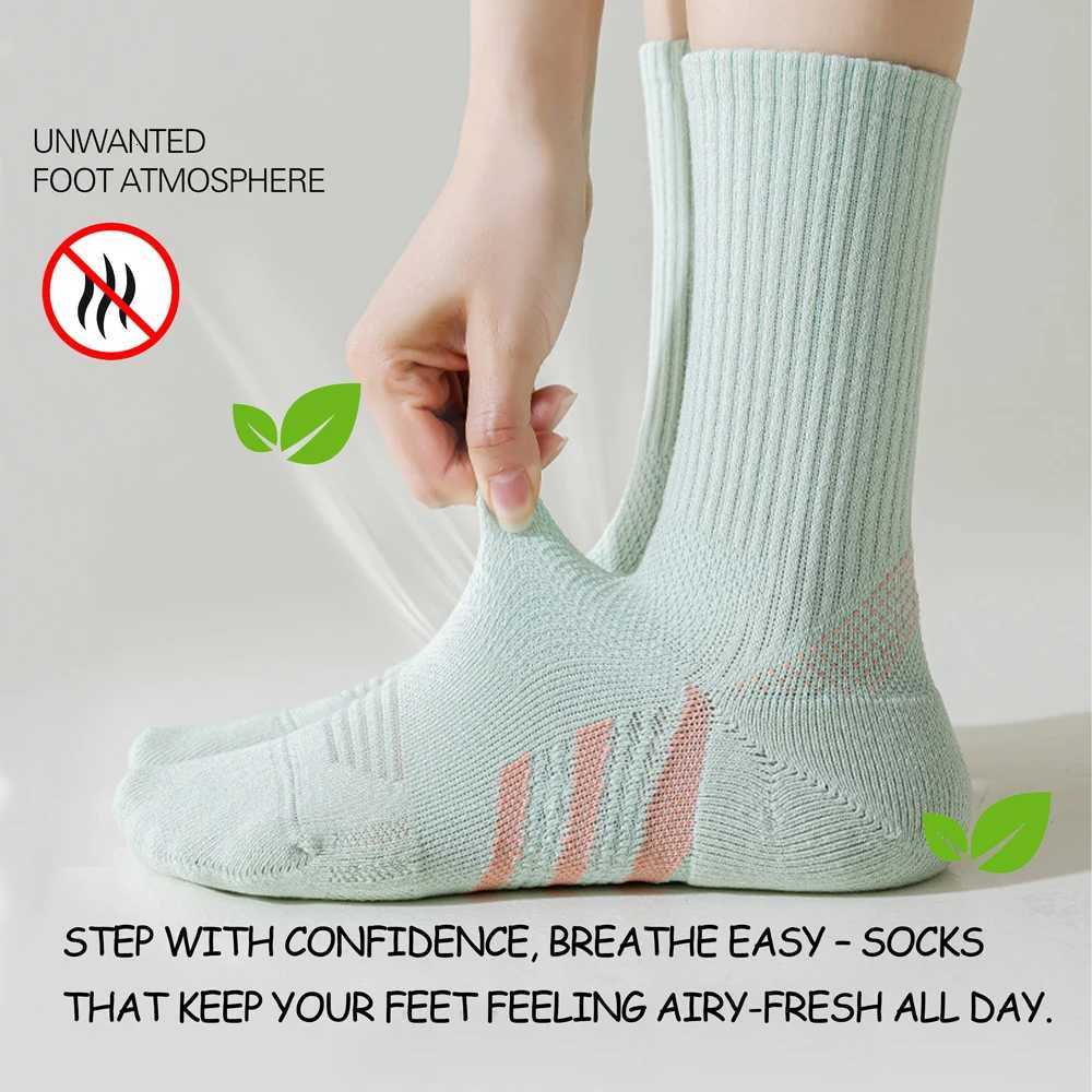 12Pairs Professional Arch Support Thick Cushioned MidCalf Socks BadmintonTennisFitness Shock Absorbing Performance Socks D250911