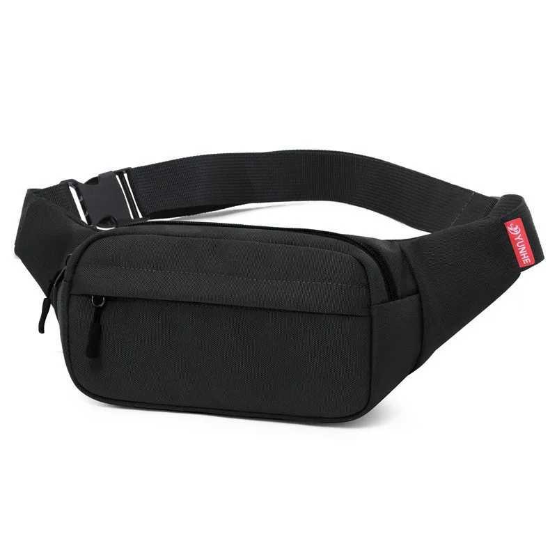 Mens and Womens Universal Models Waist Bag Fashion Crossbody Bags Sports Cell Phone Bags Solid Color Large Capacity Chest Bag Z250911