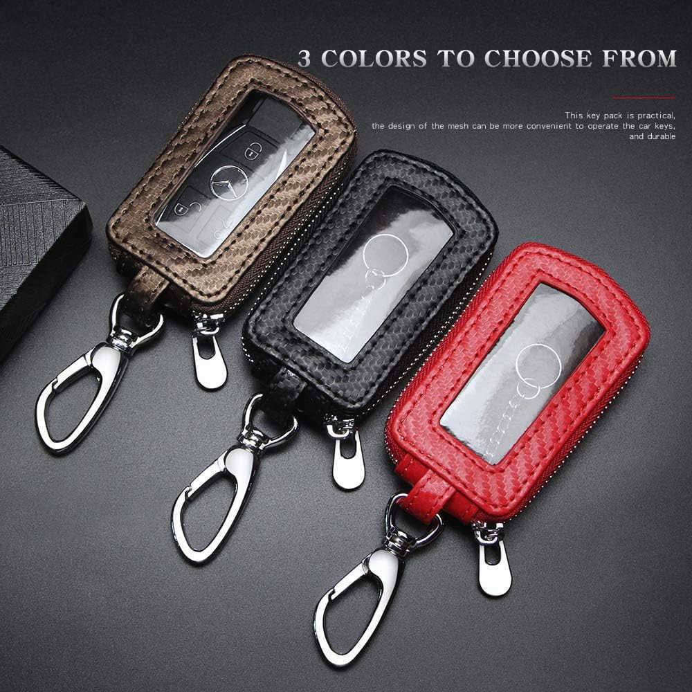 Premium Car Key Fob Case Genuine Leather Car Smart Key fob Holder for Remote Key FobW250911