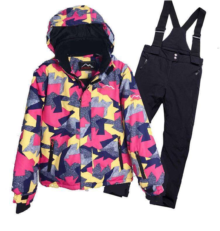 Men's Clothing Children's Ski Suit BIMODAL Ice Skiing Outdoor Warm Cold Down Cotton