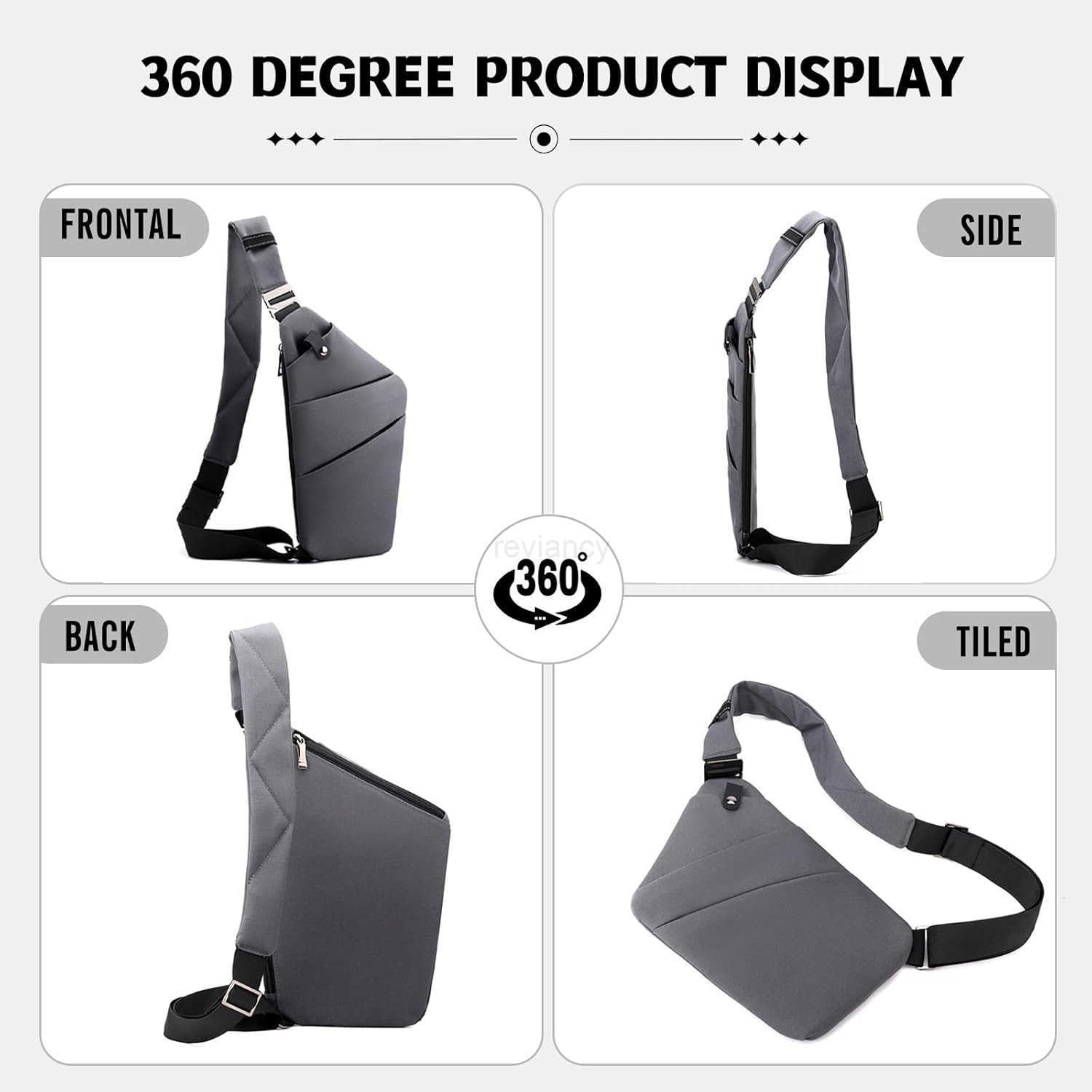 Travel Anti Pickpocket Purses Slim Carry Crossbody Bag for Women Man Travel Safe WaterproofW250911