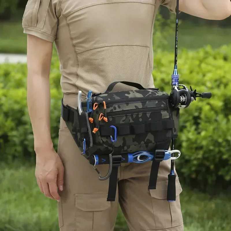 Fishing Chest Waist Bag Tactical Outdoor Travel Sports EDC Fishing Lure Bags Hunting Camping Hiking Cycling Pack Molle Pouch Z250911