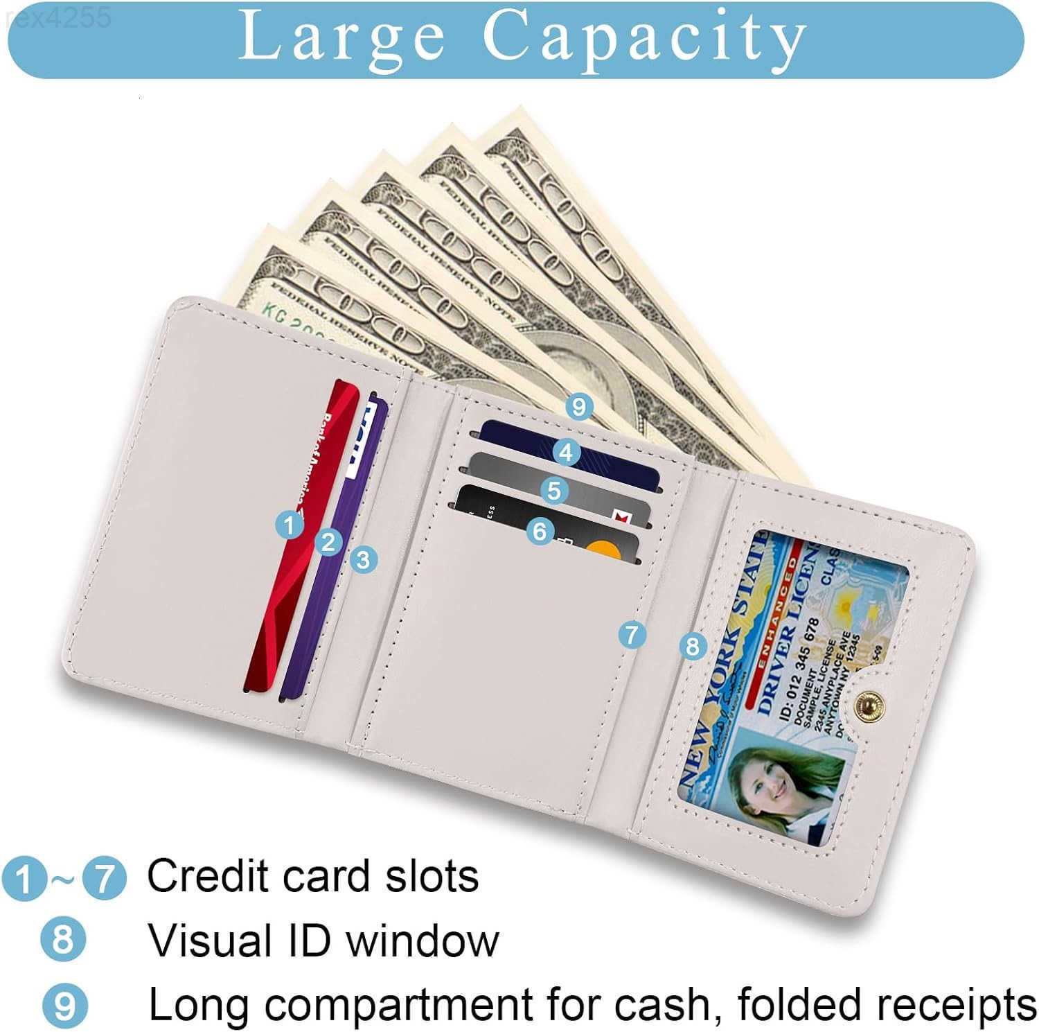 Vintage Black Cats Small Ladies Wallets Art Aesthetics Rfid Womens Wallet Slim Thin Trifold Woman Wallet Travel PU Leather Card Holder Wallet Mini Key