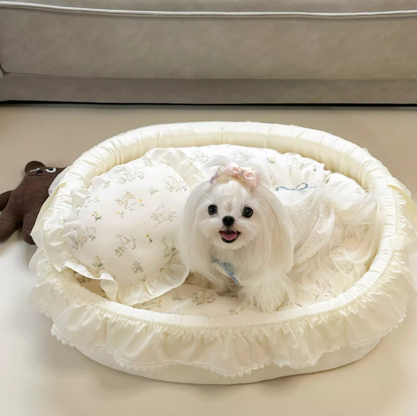 Premium Hypoallergenic Canine/Kitten Sleeping Pad with Removable Cover