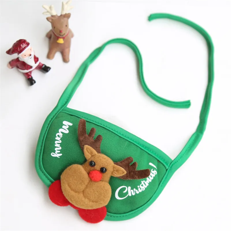 Dogs Cats Pets Christmas Hats Slobber Bibs Teddy Falcons Boomerang Fall and Winter Clothes Dress up Supplies