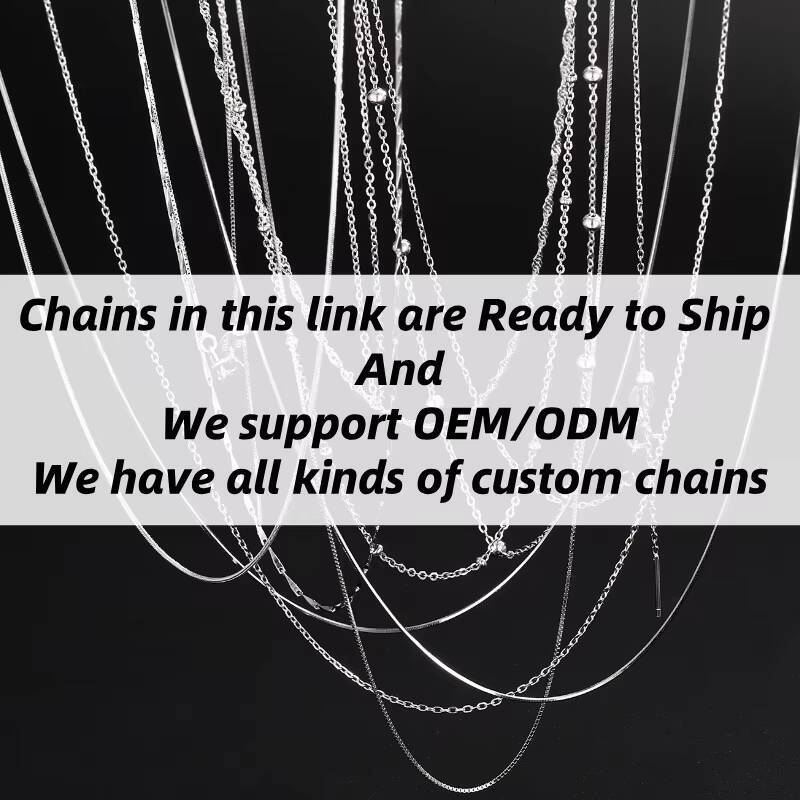 1mm Curb Bead Chain 925 Sterling Silver Thin Cuban Link Necklace for Women Men Custom Fine Jewelry Wholesale Meter kg