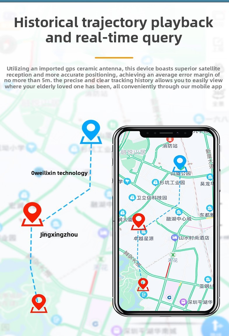 Global Universal International Edition Personnel Diving car GPS Tracker Anti-Lost Pets Waterproof Positioning Charging Portable Rechargeable 1600MA Ba