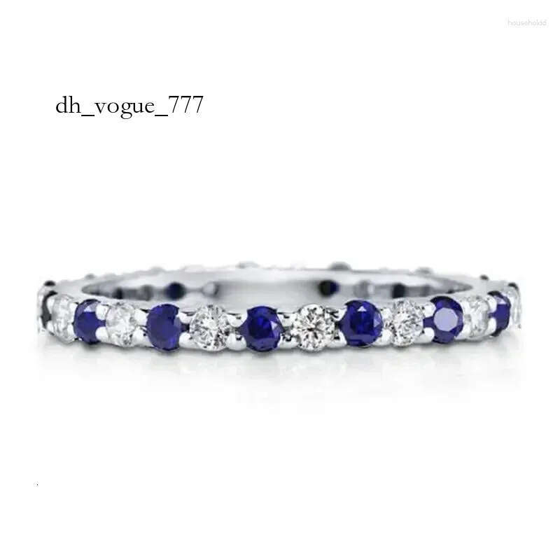 Cluster Rings Models Sterling Sier Sapphire Ruby Emerald Created Moissanite Gemstone Wedding Engagement Romantic Fine Jewelry