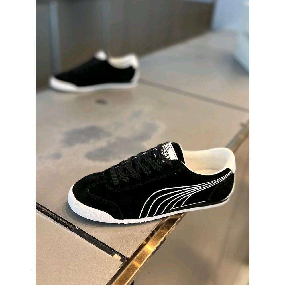 2025 Spring Summer New Men's Fabric Lightweight Korean Style Breathable Sports Casual Agan Shoes