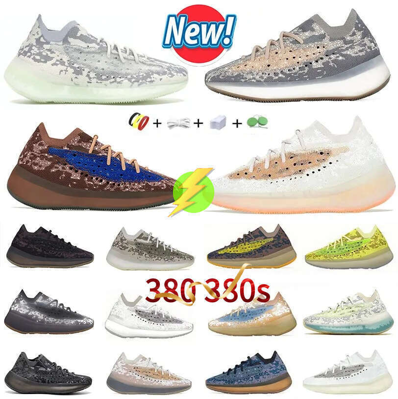 FREE SHIPPING 380Designer 380s Running Shoes Alien Blue Calcite Azure Reflective Triple Black Pepper Onyx Hylte Glow Stone Salt Mens Women Casual Trainers Sneakers