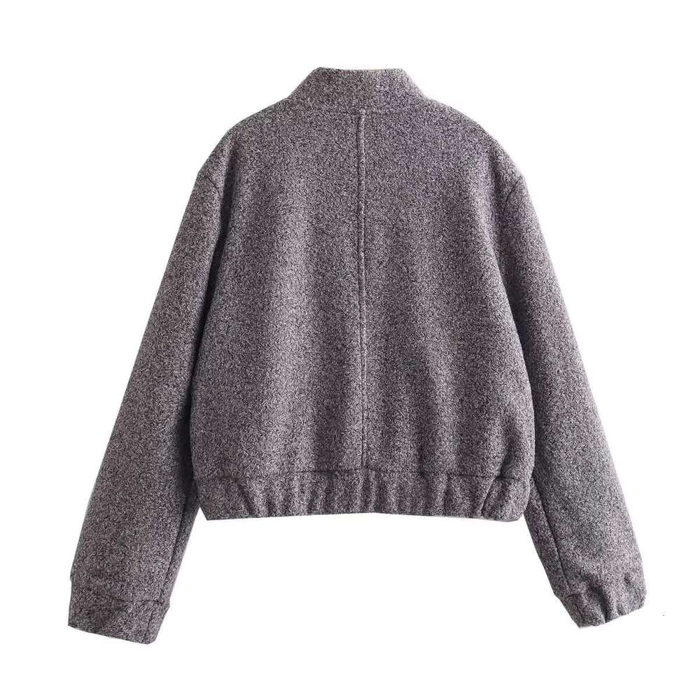 Autumn New Women's Single Breasted Large Pocket Jacket Version Woolen Coat B88626