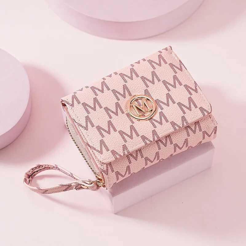 Lady Purse Short Wallet Women Money Bags M letter Female Coin Purses Cards ID Holder Zipper Wallets Wristlet Bag W250911