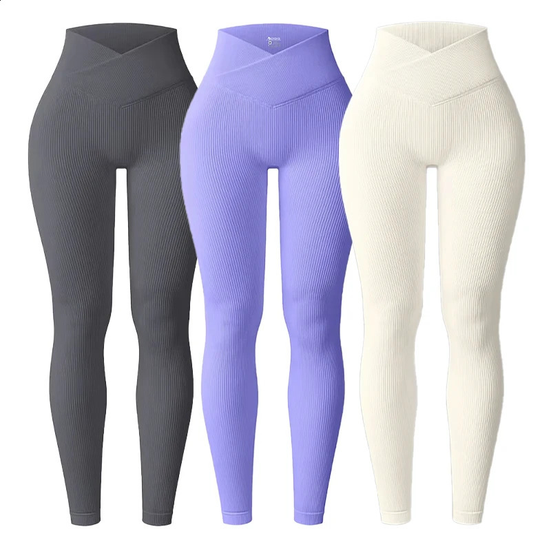 2025 Knited Leggings Women Seamless Slim Tights Gym Trainning High Waist Hip Liftting High Elastic Yoga Fitness Pants 250823