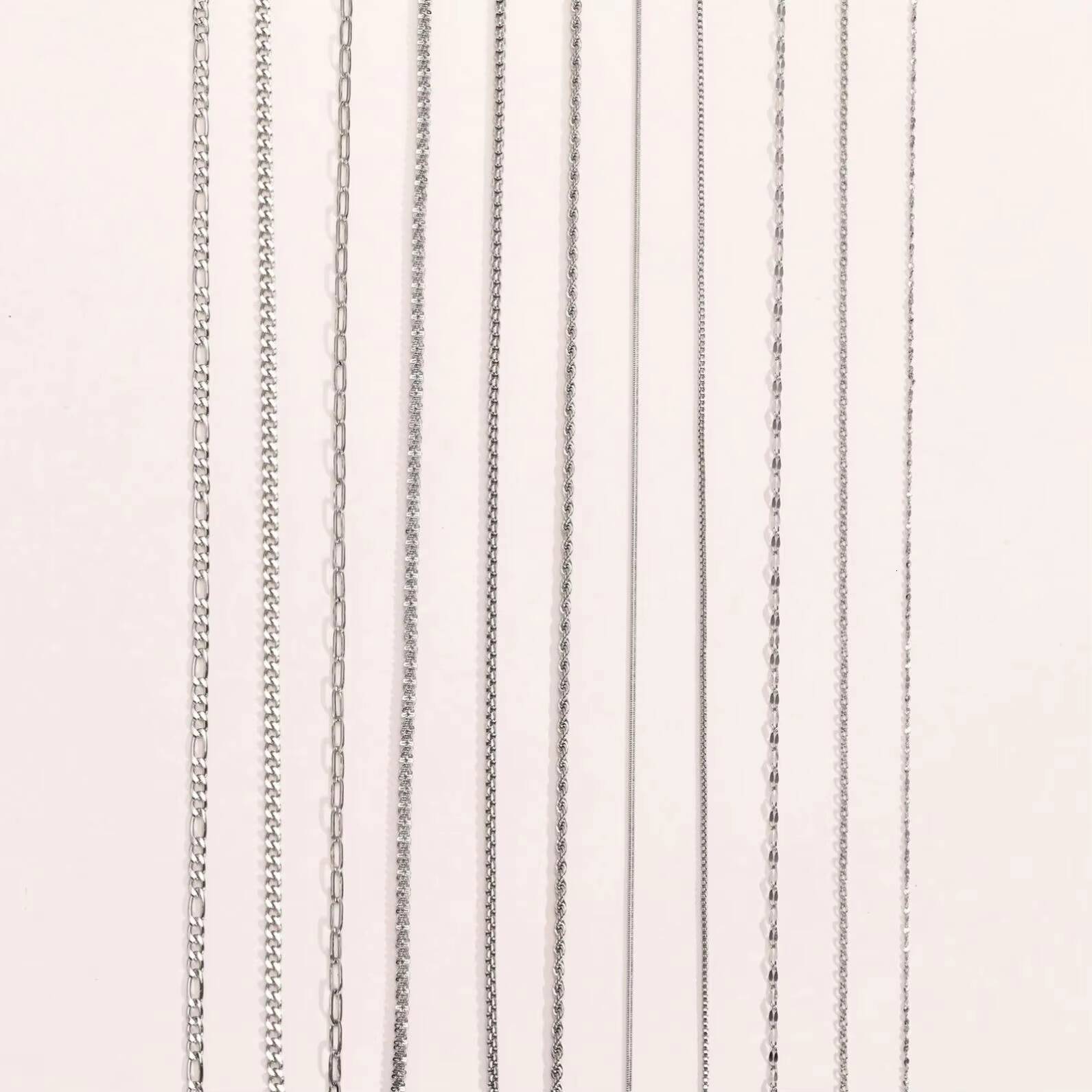 Non Tarnish Fashion Jewelry Stainless Steel Cuban Link Chain 18k Gold Plated Rope Snake Chain Necklace for Man Women