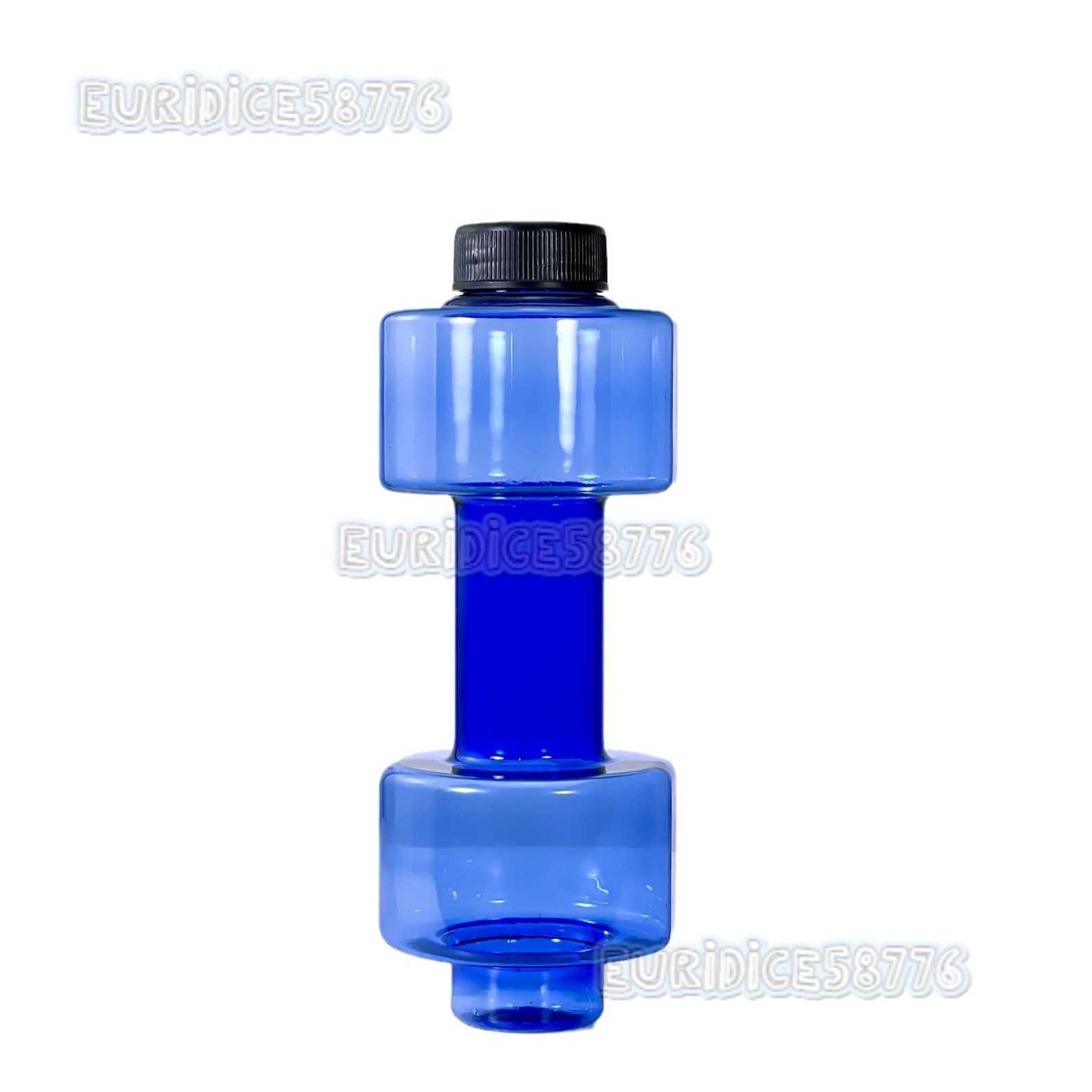 Summer Outdoor Small 550ml Dumbbell Water Cup Fitness Sports Water Bottle Plastic Cup Student Personalized Water Cup H250911