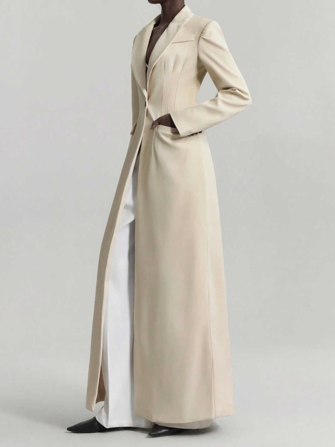 Autumn Winter Women Blazer Dress Slim Fit Long Evening Party Jacket Guest Wear Customized One Piece