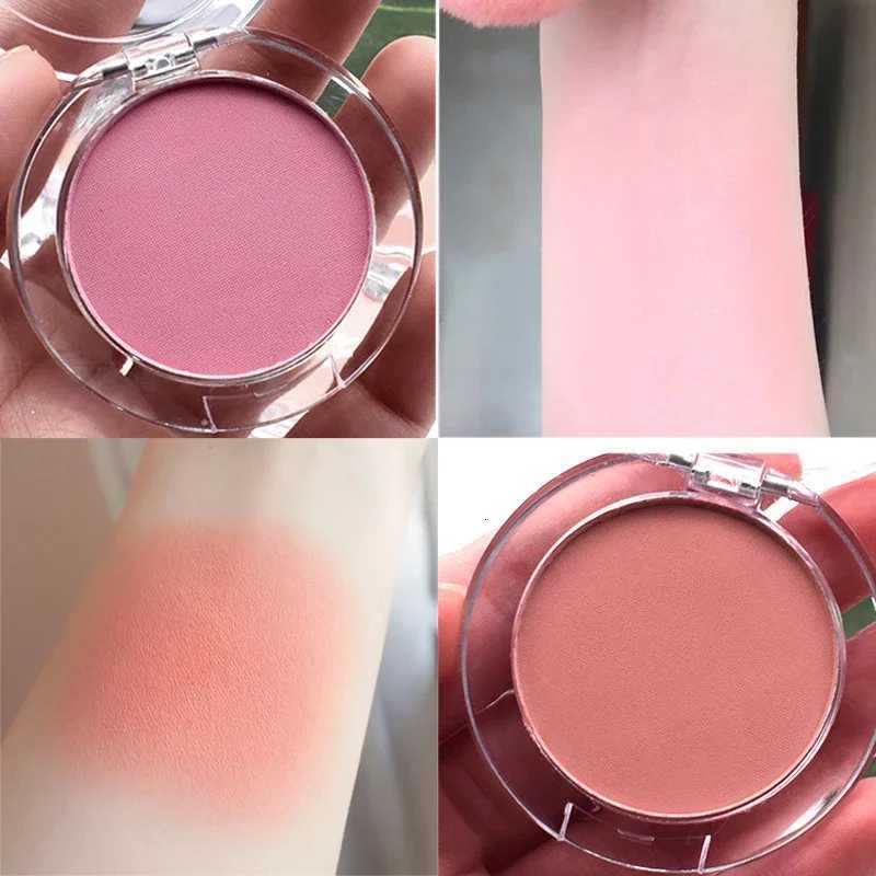Monochrome blush Pallete 6 Color Peach Face Mineral Pigment Cheek Blusher Powder Makeup Professional Contour Shadow Pink Blusher W250911