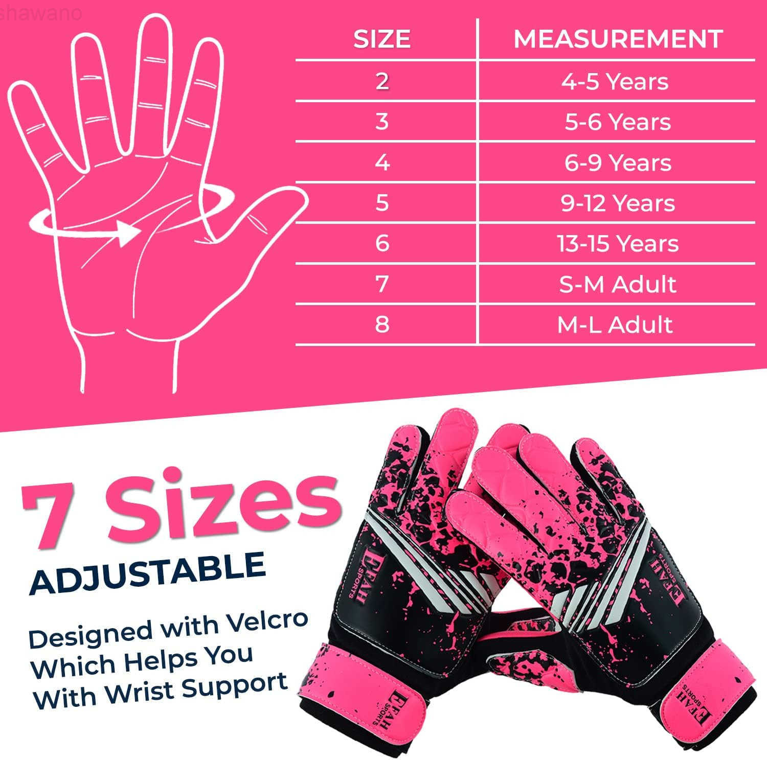Soccer Goalkeeper Gloves for Kids Boys Children Youth Football Goalie Gloves with Strong GripsW250910