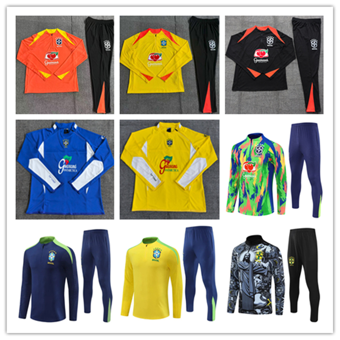 2025/26 brazil tracksuit soccer jersey G.JESUS COUTINHO brasil Camiseta de futbol RICHARLISON 2025 2026 Brazil football shirt maillot kids kit training suit