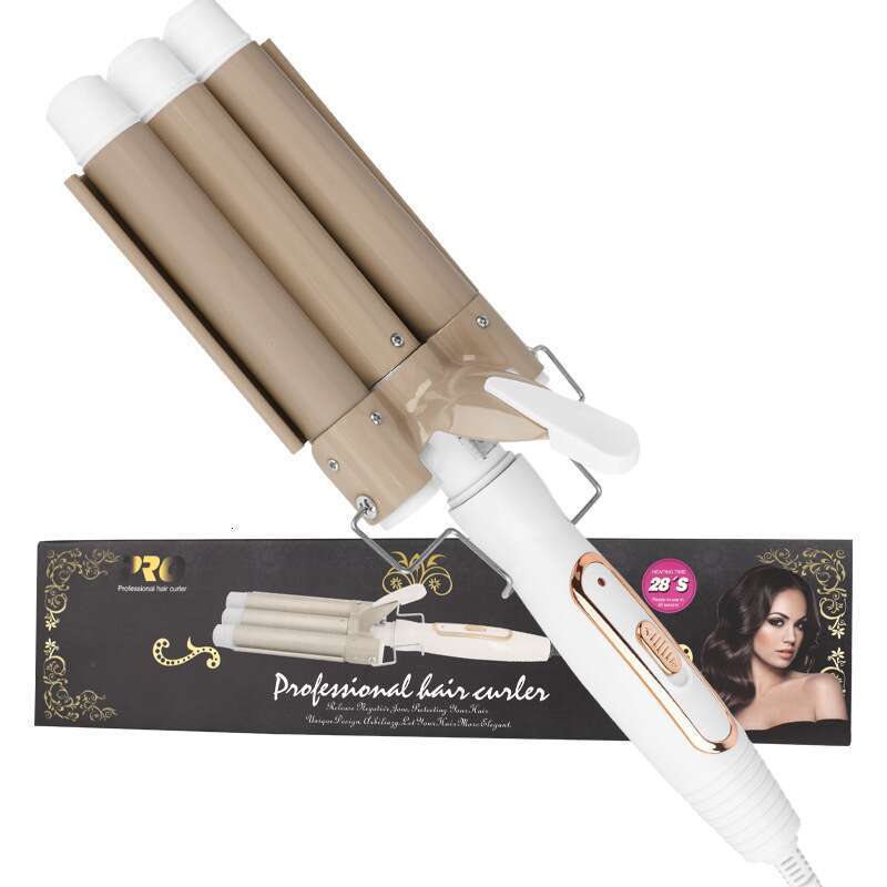 Egg Roll Hair Curler Temperature Adjustable Fluffy Instant Noodle Head Big Wave Electric Splint Curling Iron Factory