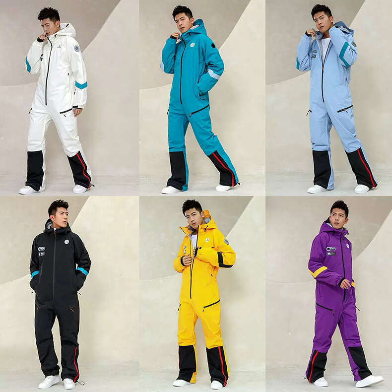 New Snowboard One-Piece Ski Suit For Men Winter Windproof And Waterproof Male Couple Snowfield Control Thickened To Keep Warm