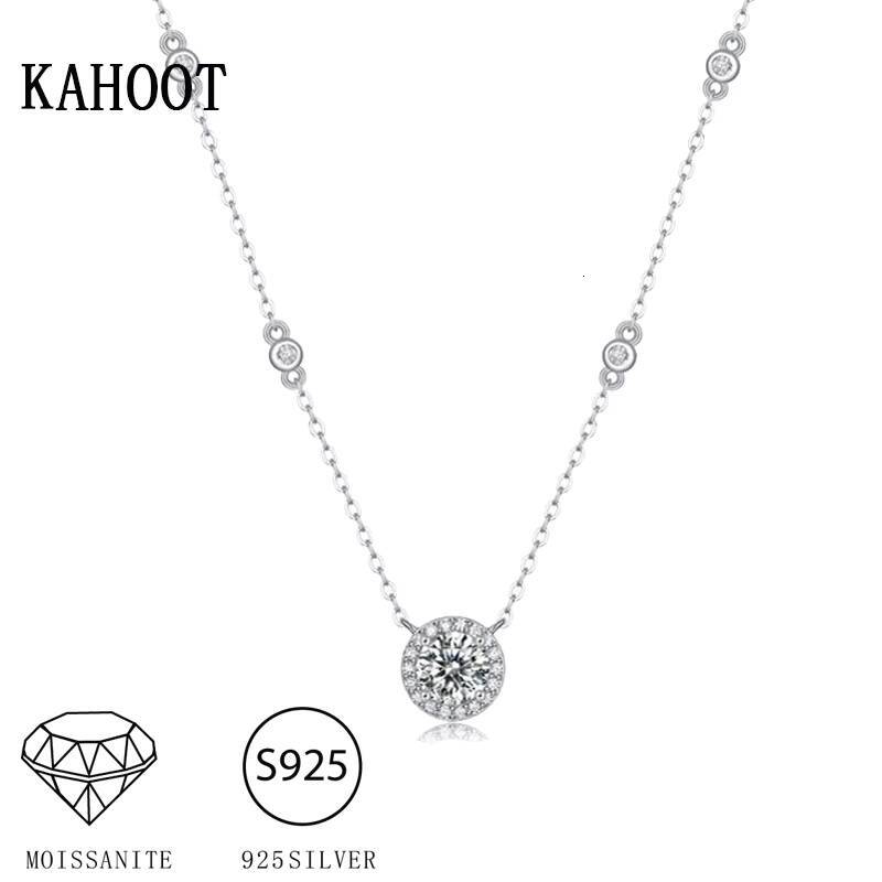 1 moissanite Moissanite Necklace for Women 925 Sterling Silver Starry Sky Pendant Fashionable Exquisite Gentle Style Valentines Day