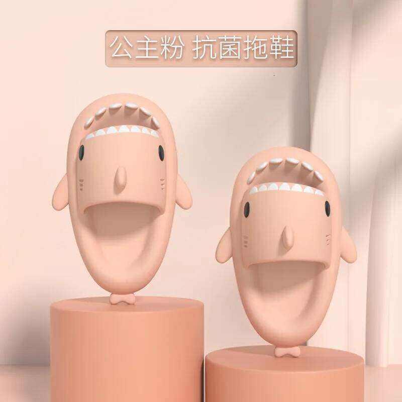 LItfun Cartoon Slippers Girls And Boys House Flat Thick Sole Beach Slides Lovely Children Fashion Shark Sandals