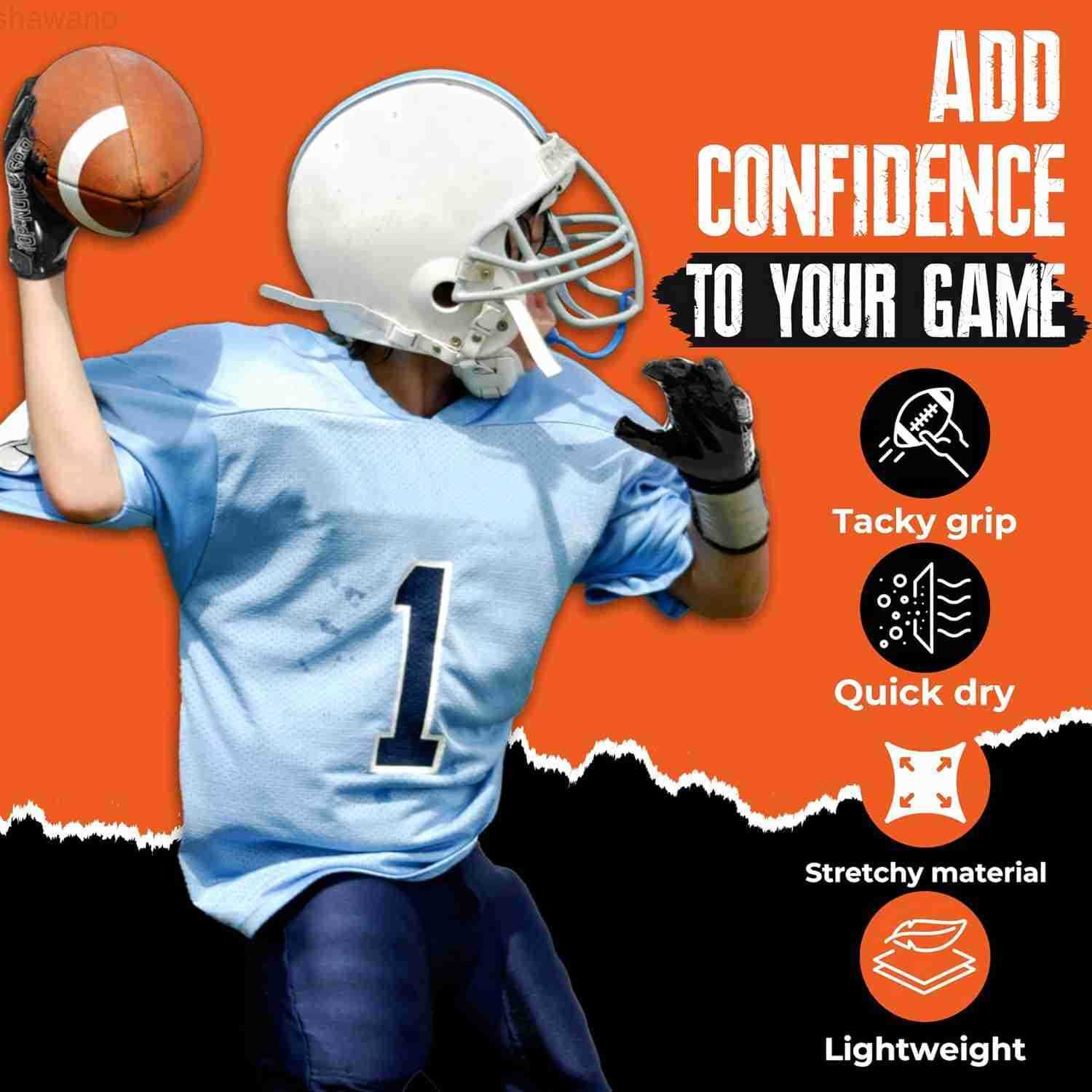 Youth Football Gloves Sticky Ultra Stick Silicone Grip Receiver Glove Breathable Stretch Kids Football GlovesGreat Gift Boys GirlsW250911