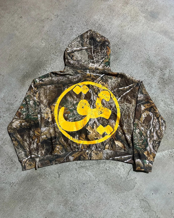 Retro Camouflage Zipper Hoodie Sweatshirt Two Piece Set Y2K Sportswear Mens Letter Oversized Drawstr Casual Pants 250911