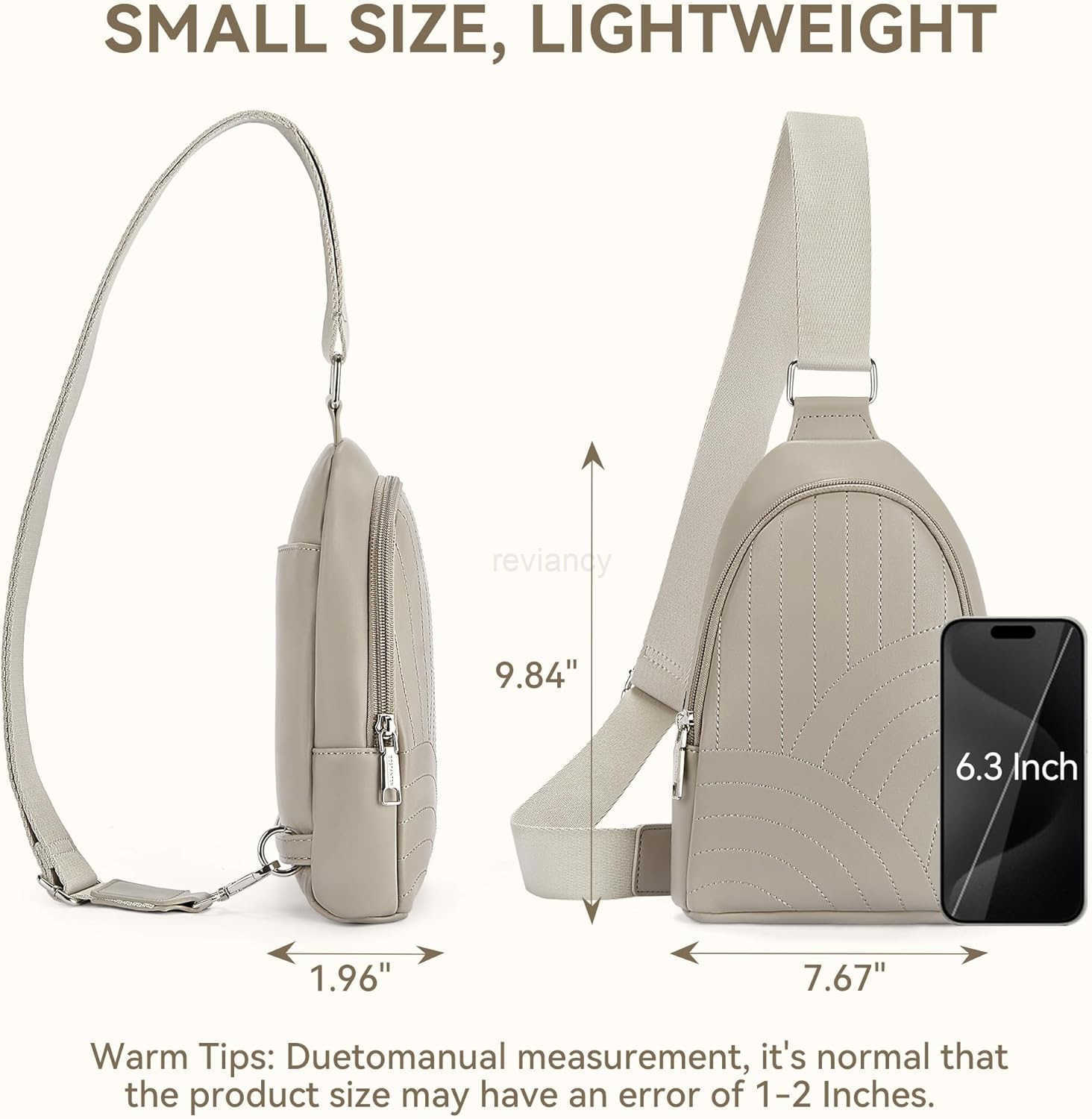 Sling Bag Quilted Crossbody Bags for Women Cross Body Purse Leather Fanny Pack with Adjustable Guitar StrapW250911