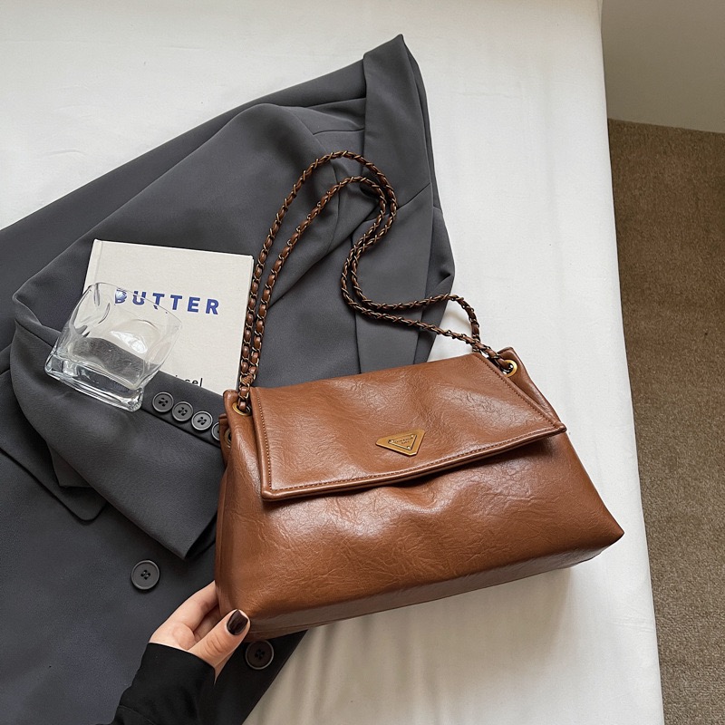 Purse Shoulder Crossbody Designer 2025 Ladies Flap Fashion Handbag Square Leather Black Chain Mini High Quality Armpit Bag