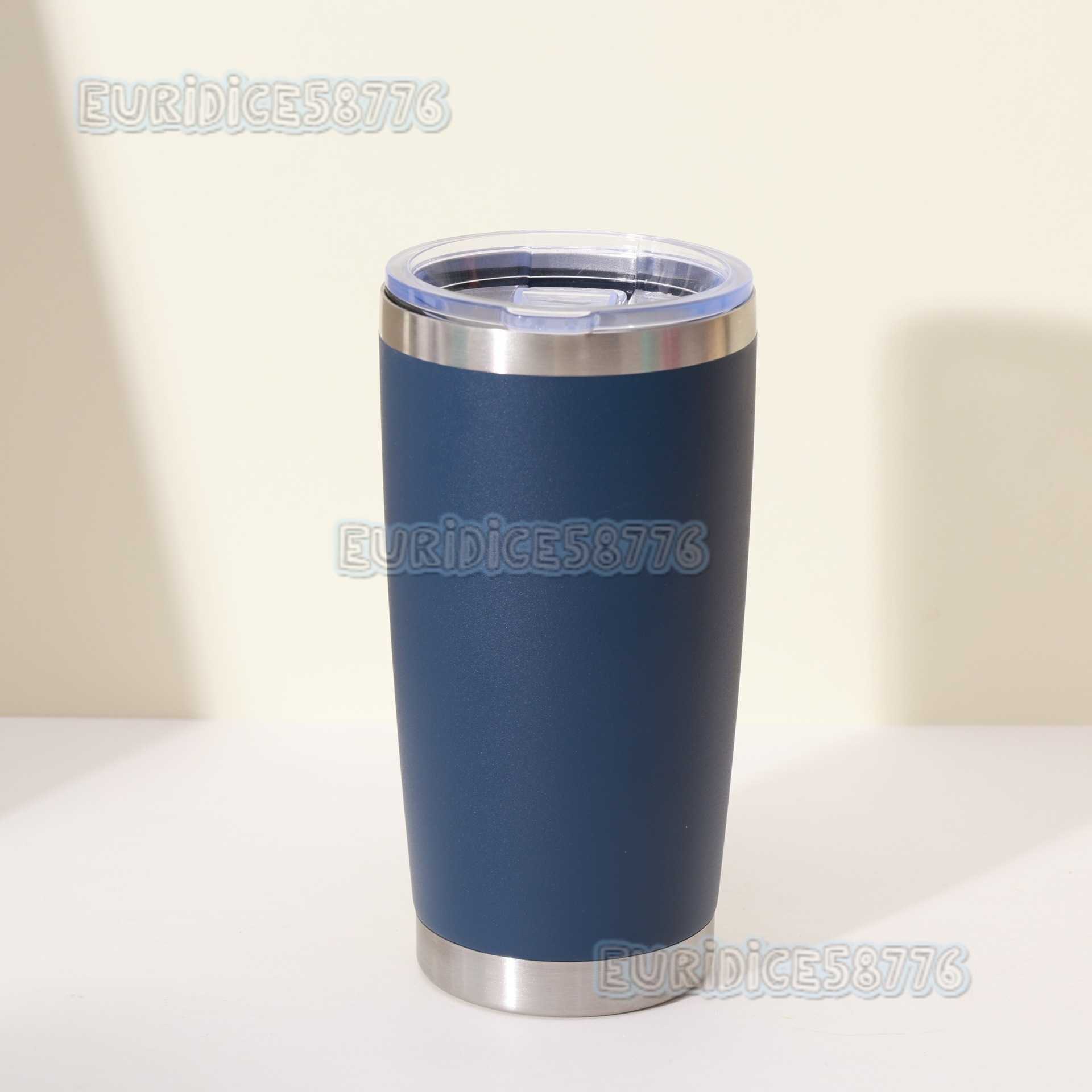 20oz Car Cup 304 Stainless Steel Insulated Cup Portable Gift Cup Large Capacity Car Ice Cup H250911