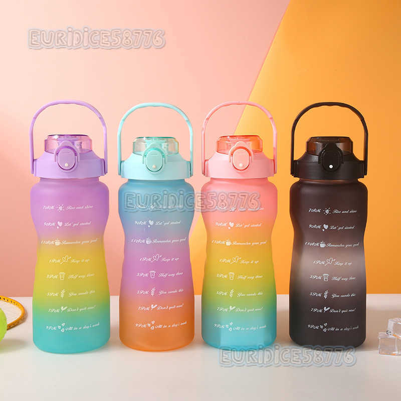 Large Capacity Threepiece Plastic Cup Set Outdoor Portable Sports Water Bottle Plastic Water Cup H250911