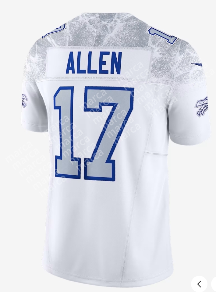 Custom Jersey Josh 17 Allen 2025 Rivalries Joey Bosa Gabriel Davis Miller James Cook Bernard Rasul Douglas Dawson Knox Beasley 0Milano Kincaid Dawkins