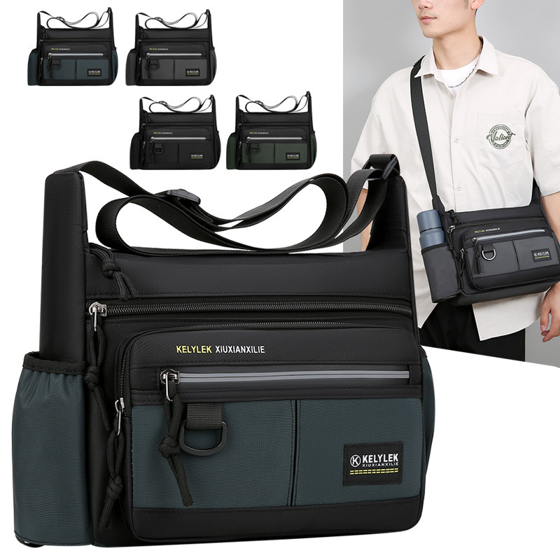 Men S Free Shipping Single Shoulder Bag Trendy Fashion Commuter Portable Water Bottle Crossbody Bag Large Capacity Simple Luxury Designer Bag Bag Busi