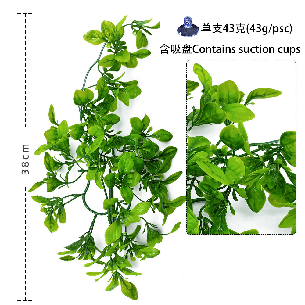 Reptile terrarium hanging artificial plant eco-tank scenery decoration simulated plastic green plant vine factory direct sales