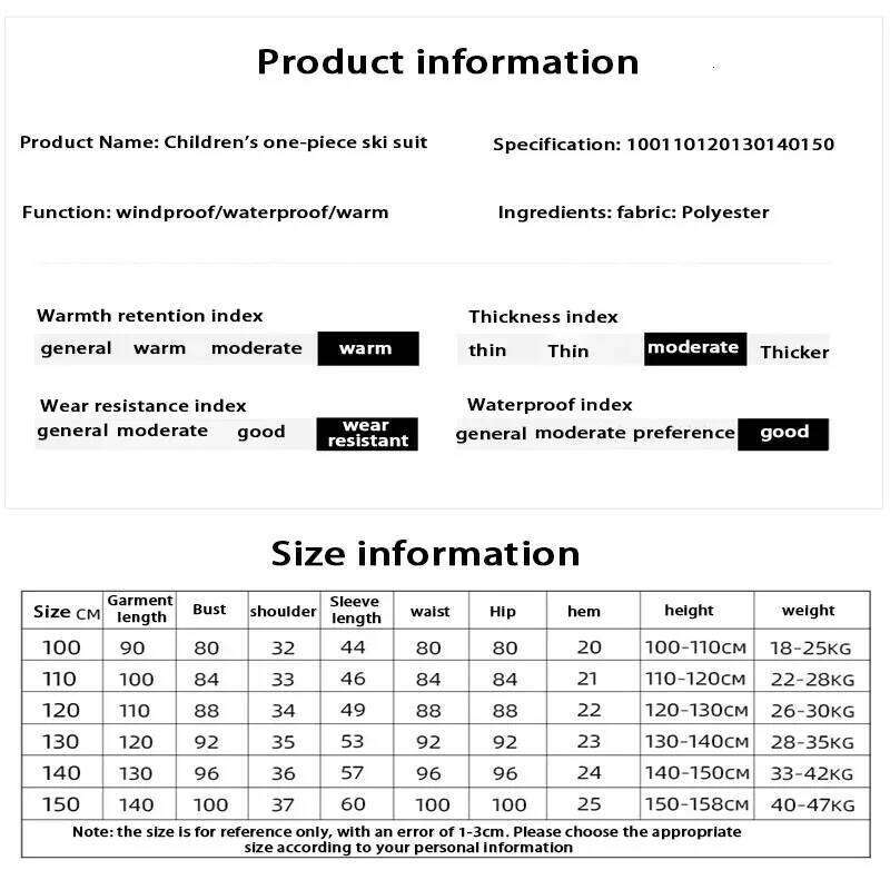 2025 New Ski Suit Girls Warm Windproof Wear Resistant Hooded Skiing Suits Boys Winter Double Board Leisure Sports Loose Skiwear