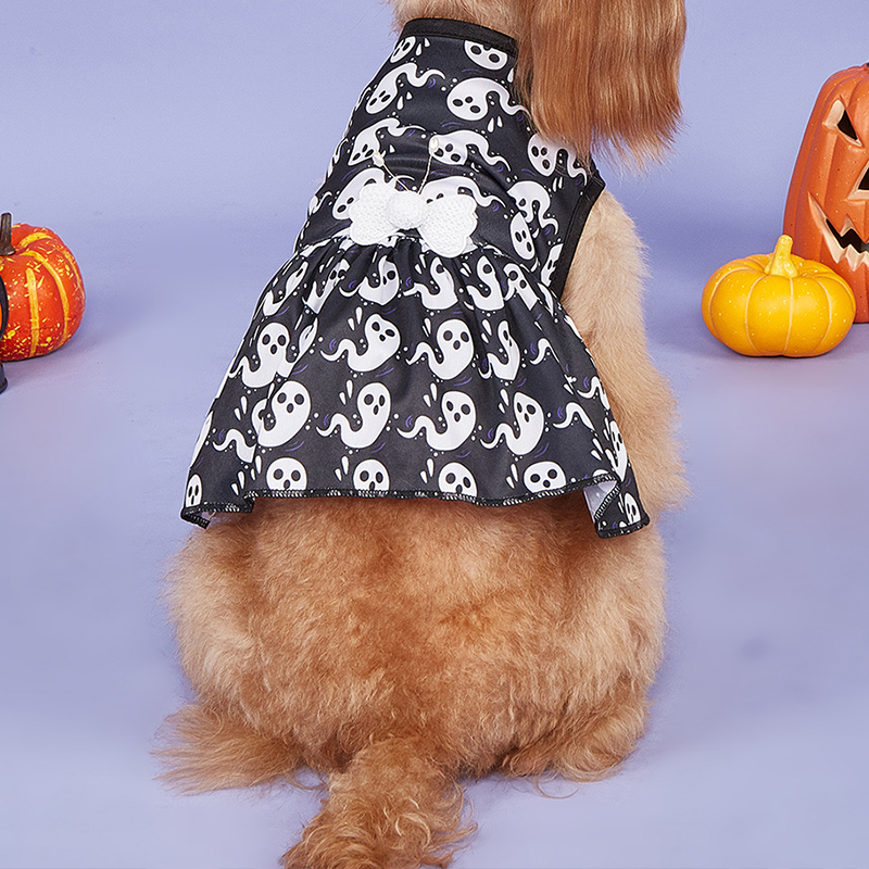 Halloween Ghost Print Skirt for Pets Designed Just for Your Beloved Dog