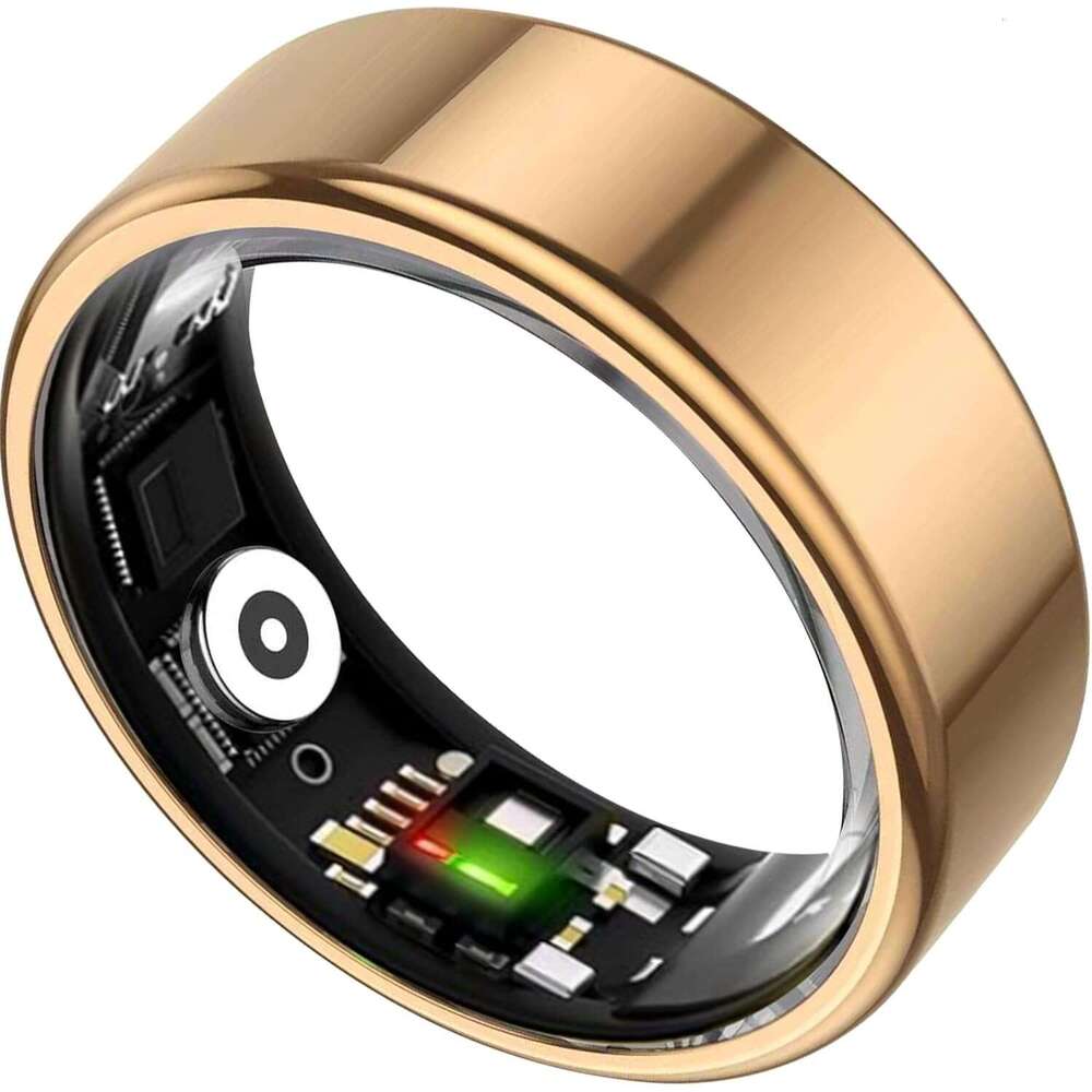 TIAZUUX Smart Ring for Women&Men-Activity/Sleep/Heart Rate/HRV/Stress/Women's Health Tracker-IP68 Waterproof/Wearable-No Subscription Fee Require