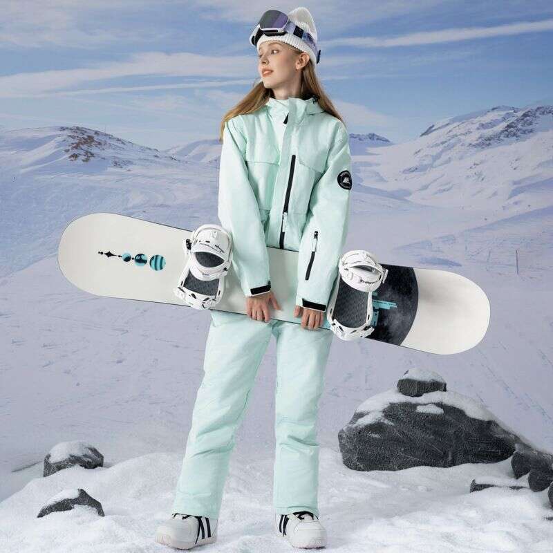 Women's Men's Suits Windproof, Warm Cold Reinforced Single And Double Board Ski Clothes With Large Size