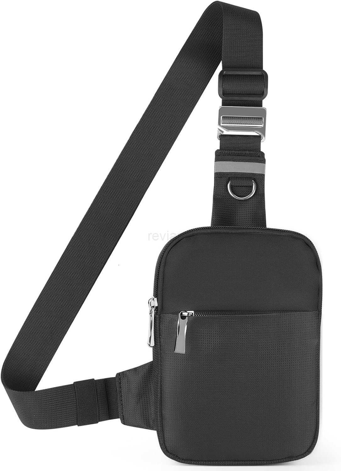 Mini Sling Bag for Women Men Crossbody Bags Chest Bag Dual Pocket RFID Cell Phone Purse Travel Running WalkingW250911
