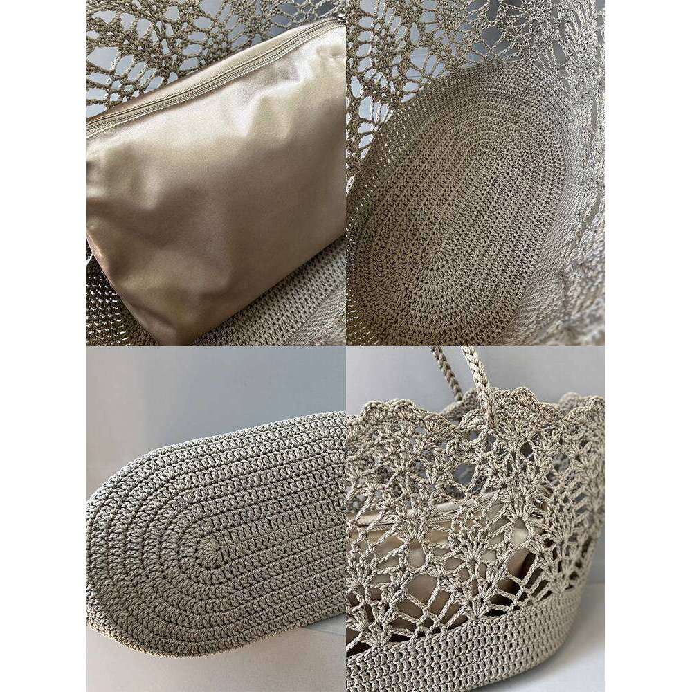 Designer Bag Tote Bag Shoulder Bag Handwoven Basket Tote Summer Beach Large Capacity Underarm Patterned Rope Shoulder Bag