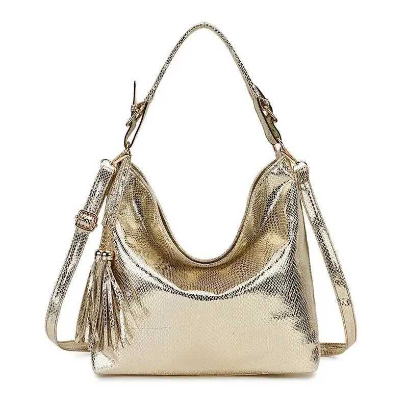Gold Fashion Women Leather Handbags Female Shoulder Bag Ladies Hand Bags Purses and Hand bag Large Crossbody Bag Big Tote Z250911