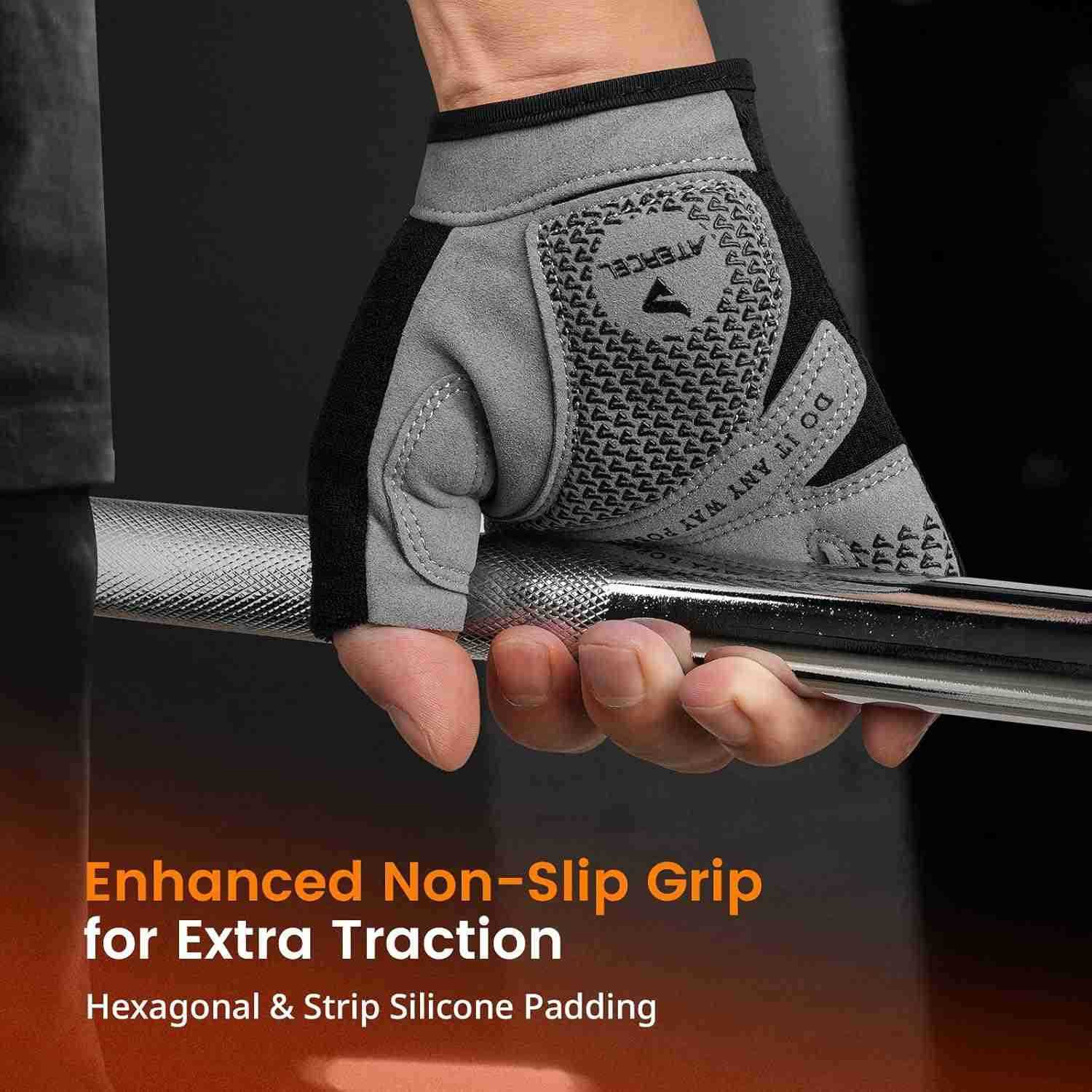 Weight Lifting Gloves Full Palm Protection Workout Gloves for Gym Cycling Exercise Breathable Super Lightweight for Mens and WomenW250910